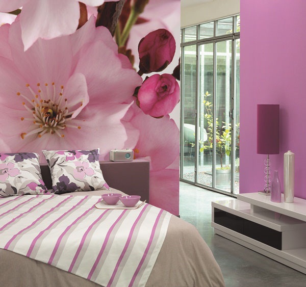 Fotomural PINK FLOWERS 8-020P