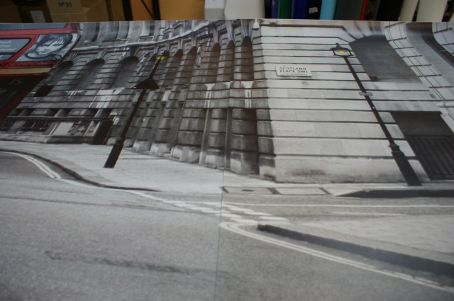 Defeituosos mural Bus Stop London