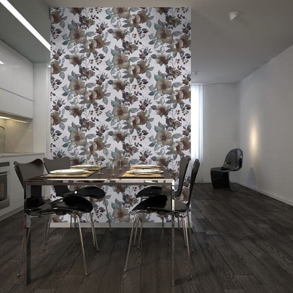 Papel de parede floral Low Cost Papel de parede floral Low Cost