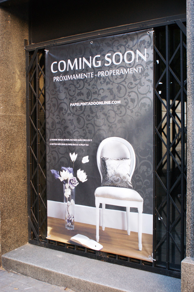 Nova loja papel de parede em Barcelona