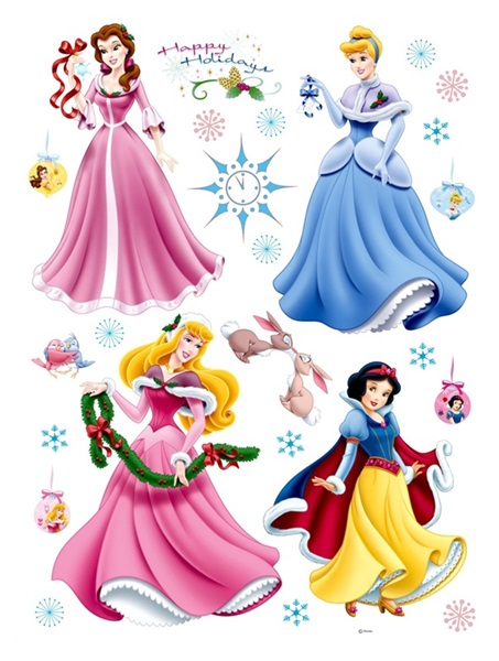 Sticker Disney Princess New Year DK_888 Sticker Disney Princess New Year DK_888