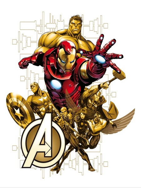 Sticker Marvel Iron Man Avengers DK_1718