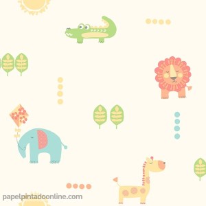 Papel Infantil Carousel Ref - DL21104
