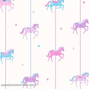 Papel Infantil Carousel Ref - DL21120