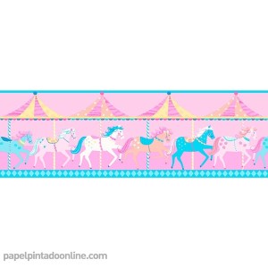 Papel Infantil Carousel Ref - DLB50080