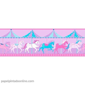 Papel Infantil Carousel Ref - DLB50081