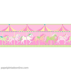 Papel Infantil Carousel Ref - DLB50082