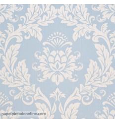 papel-de-parede-damasco-beje-perola-fundo-azul-imitacao-textura-tipo-tecido-963