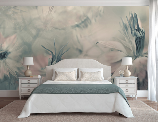 Mural Ref 5355-4V-1_Nigella-Flowers