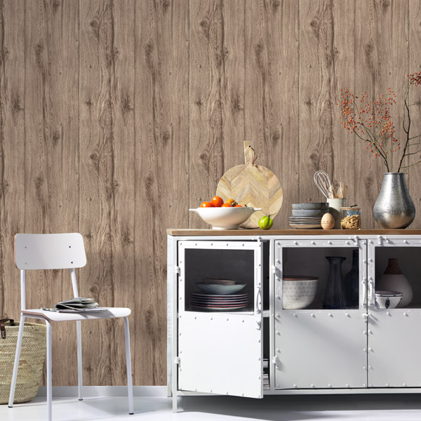 papel de parede imitação madeira