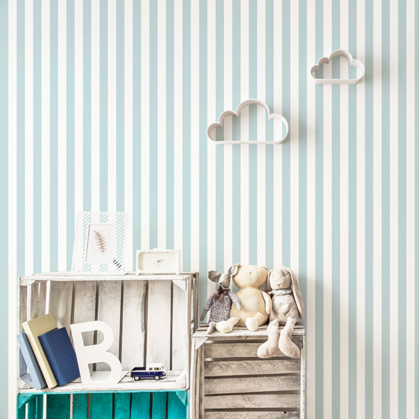 papel de parede riscas infantil 