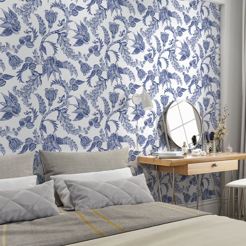 Papel de parede Floral Oriental sense