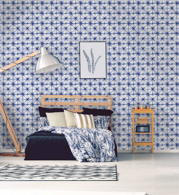 papel de parede Glasshouse blue jeans