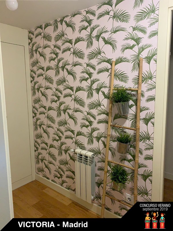 Papel de parede folhas verdes