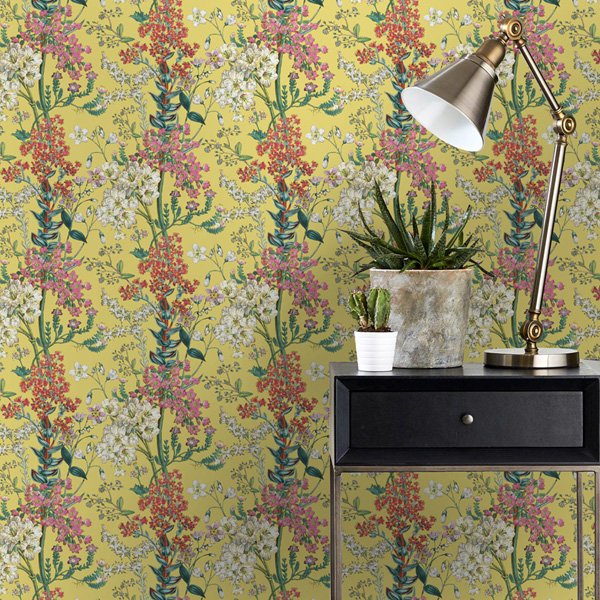 Papel de parede floral Kaleidoscope