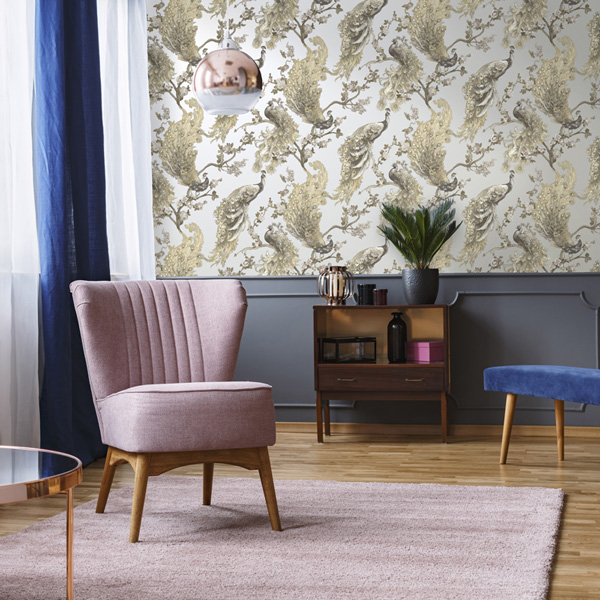 papel de parede Kaleidoscope pavão