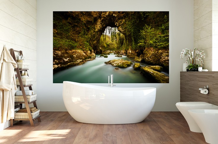 Fotomural lago e floresta 1P-11002