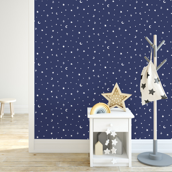 Papel de parede over the rainbow ceu estrela e lua