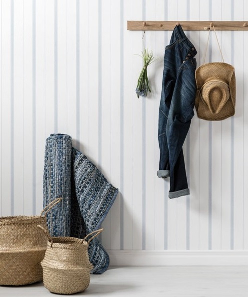 Papel de parede Unelmia riscas finas