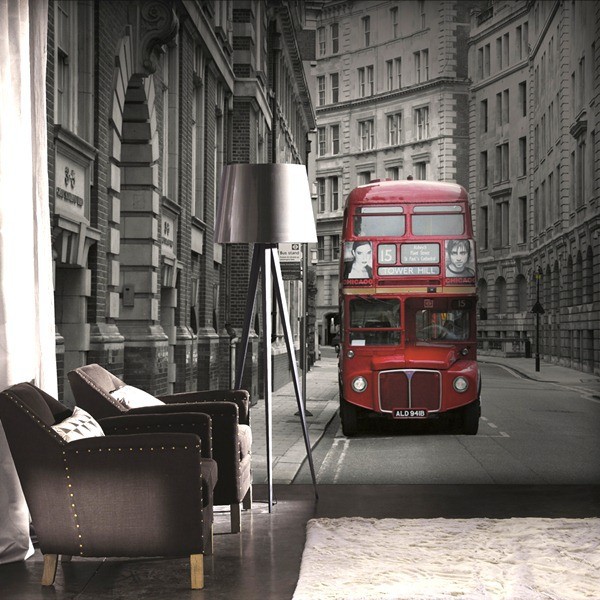 painel decorativo autobus londres