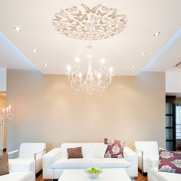 vinil para tetos borboletas