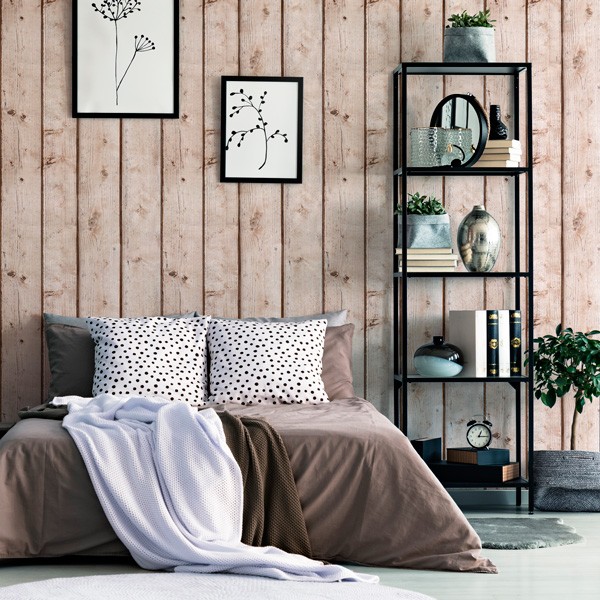 Papel de parede madeira barato ref 1024