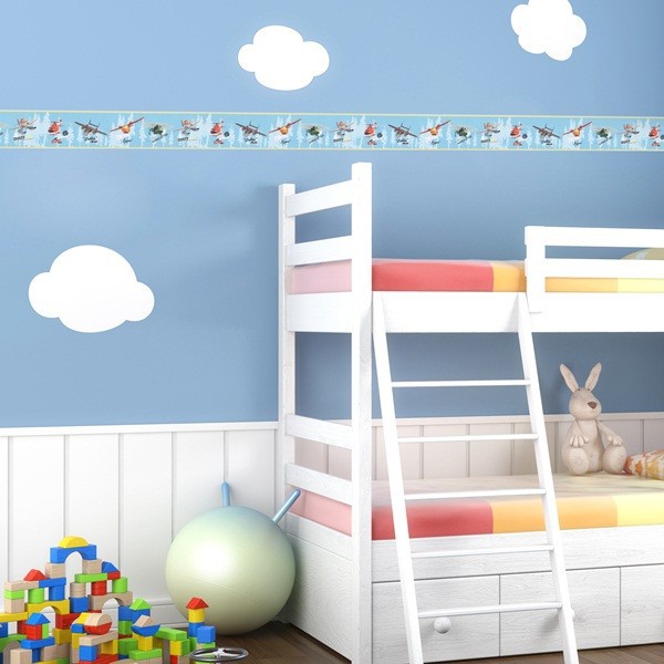 Faixa infantil para paredes Planes disney