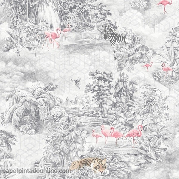 papel de parede selva e animais