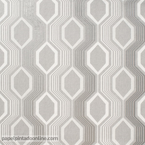 papel de parede geométrico hexagonal