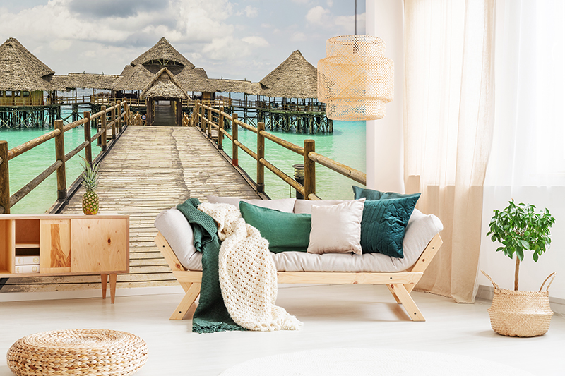 Painel paisagem praia exótica