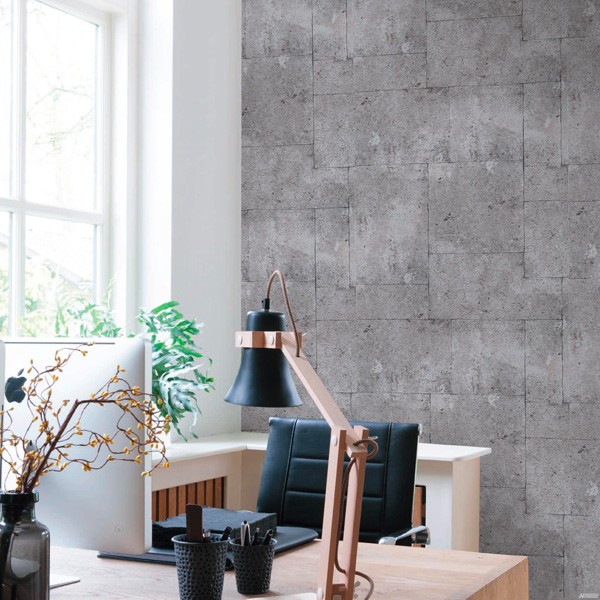 papel de parede blocos cimento