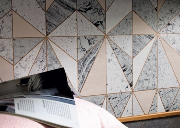 papel de parede para cozinha imitação mármore