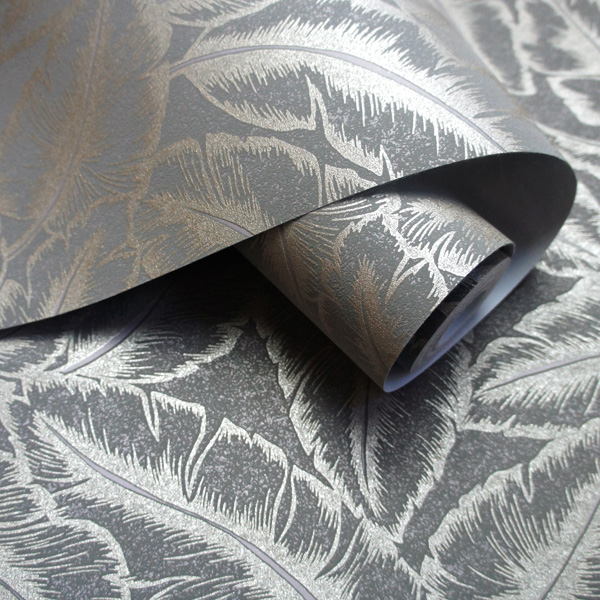 Papel de parede bakau folhas tropicais douradas 