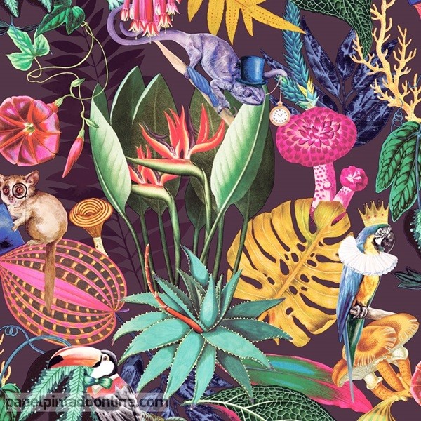 papel de parede utopia natureza tropical