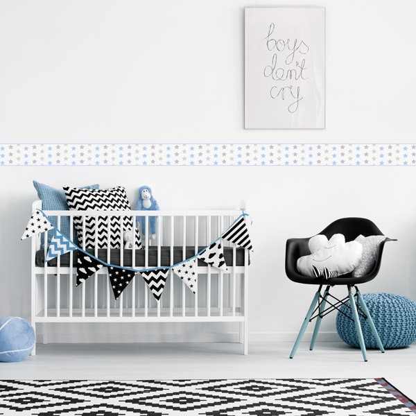 faixa decorativa infantil estrelas 