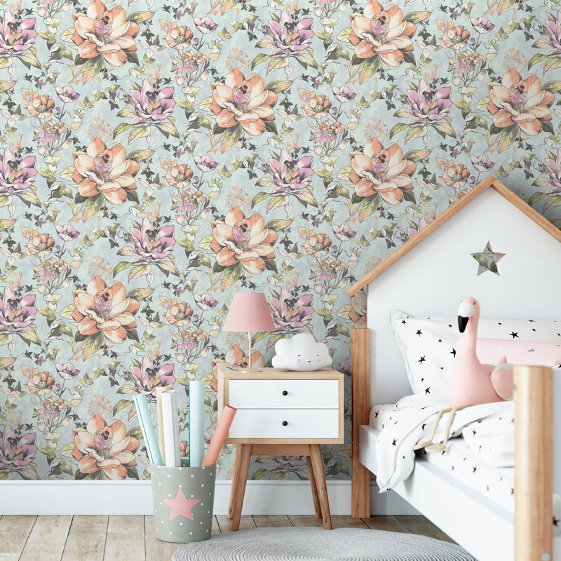 Papel de parede infantil fada